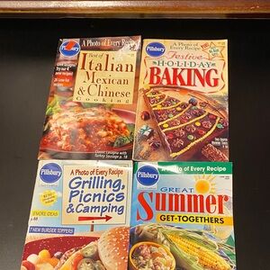 Pillsbury classic cookbook vintage magazine Collection - Four piece set